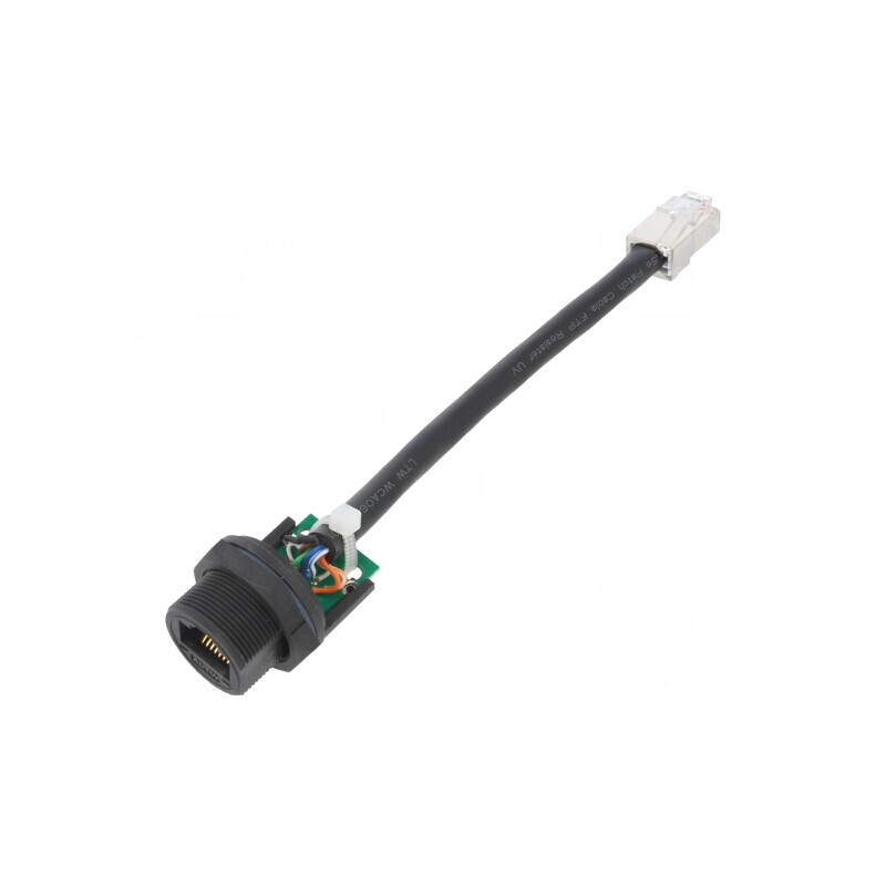 Cablu Adaptor 0,1m Cat 5e IP67 8P8C | Electronic-mag.ro | Componente Electronice
