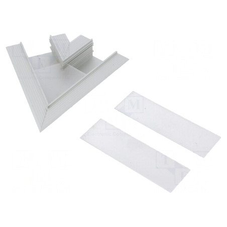 Conector Aluminiu Anodat 60° Argintiu VARIO30-05 | Electronic-mag.ro | Componente Electronice