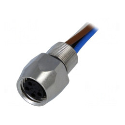 Conector M8 Mamă 4 PIN cu Cablu 0,5m | Electronic-mag.ro | Componente Electronice
