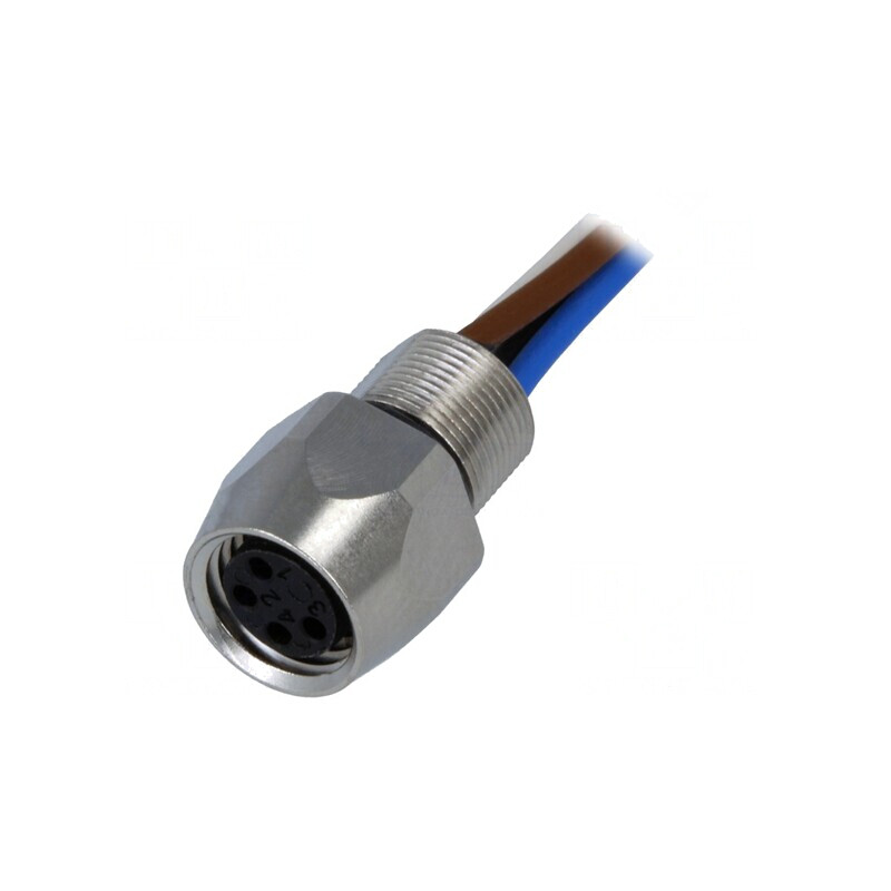 Conector M8 Mamă 4 PIN cu Cablu 0,5m | Electronic-mag.ro | Componente Electronice