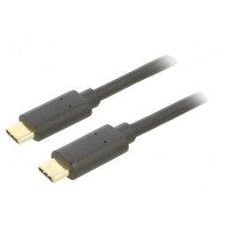 Cablu USB 3.1 USB C 1m Negru | Electronic-mag.ro | Componente Electronice