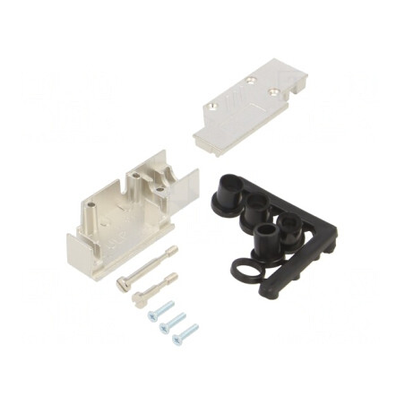 Mufă D-Sub 15 PIN 90° Albă pentru Lipire pe Cablu | Electronic-mag.ro | Componente Electronice