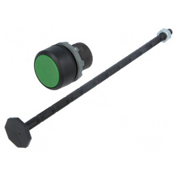 Comutator apăsare verde 22mm | Electronic-mag.ro | Componente Electronice