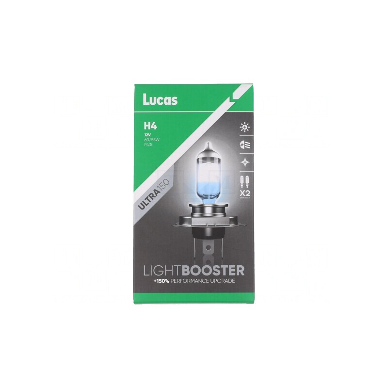 Lămpi auto H4 12V 60/55W 150% Alb x2 | Electronic-mag.ro | Componente Electronice