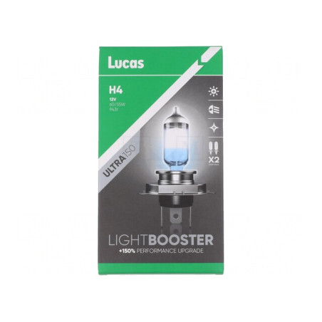 Lămpi auto H4 12V 60/55W 150% Alb x2 | Electronic-mag.ro | Componente Electronice