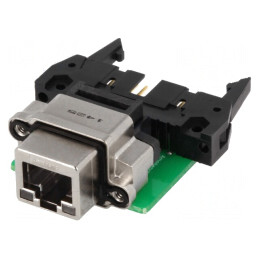 Soclu adaptor PIN 8 cu LED aurit IP68 | Electronic-mag.ro | Componente Electronice