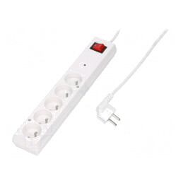 Prelungitor 5 prize cu protecție la supratensiune 10A | Electronic-mag.ro | Componente Electronice