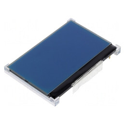 Afișaj LCD Grafic 128x64 STN Negative 77,4x52,4x10,5mm | Electronic-mag.ro | Componente Electronice