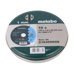 Disc de tăiere 125mm 1mm 10 bucăți | Electronic-mag.ro | Componente Electronice