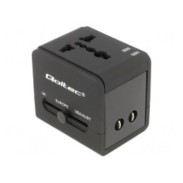 Adaptor USB 5V 2.1A cu Ștecher EU și 2 Porturi USB A | Electronic-mag.ro | Componente Electronice