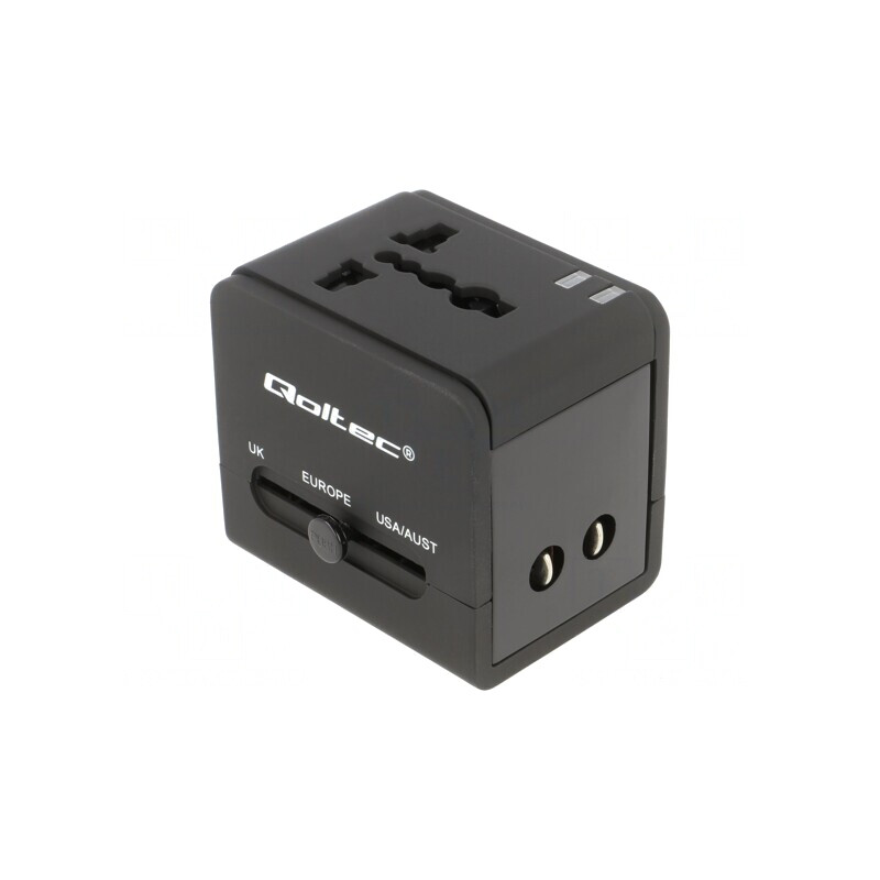 Adaptor USB 5V 2.1A cu Ștecher EU și 2 Porturi USB A | Electronic-mag.ro | Componente Electronice