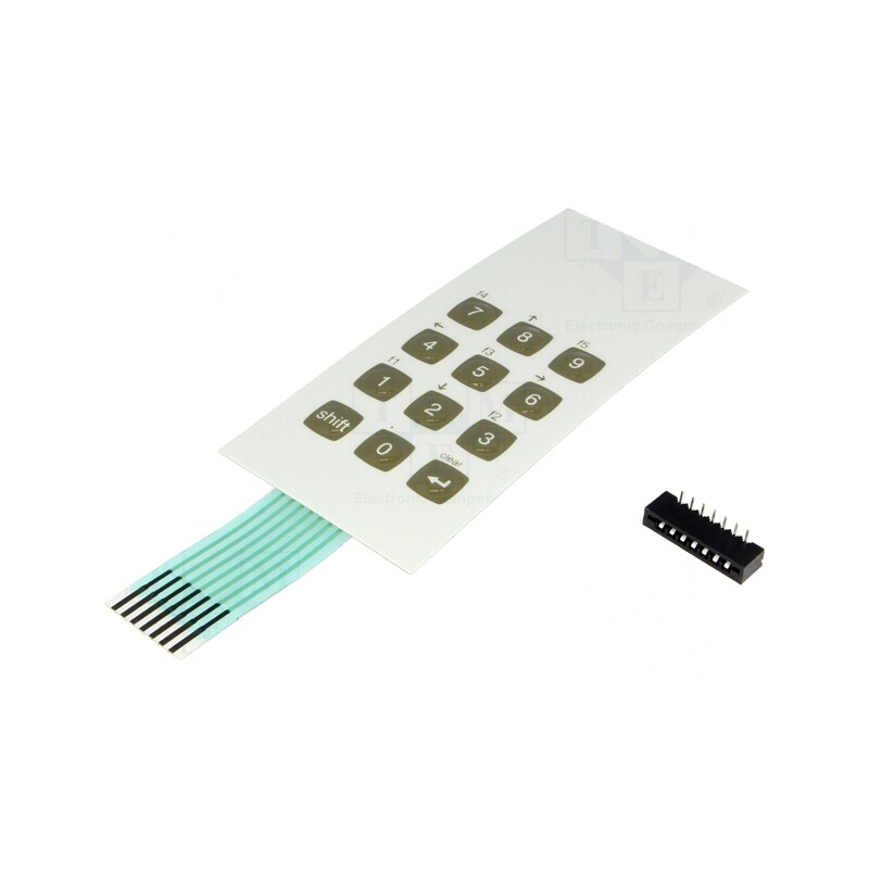 Tastatură cu Membrană 12 Butoane 52mm 2,54mm | Electronic-mag.ro | Componente Electronice