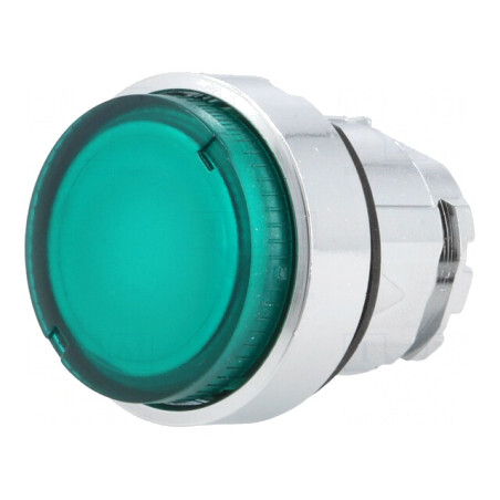Comutator Apăsare 22mm Verde | Electronic-mag.ro | Componente Electronice