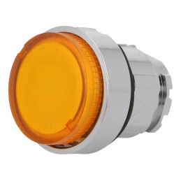 Comutator Apăsare 22mm Portocaliu | Electronic-mag.ro | Componente Electronice