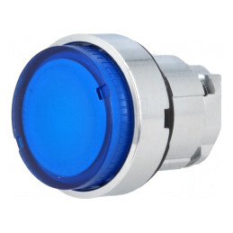 Comutator cu apăsare 22mm albastru | Electronic-mag.ro | Componente Electronice