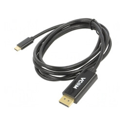 Adaptor USB 3.1 DisplayPort USB C Aurit 1,8m Negru | Electronic-mag.ro | Componente Electronice
