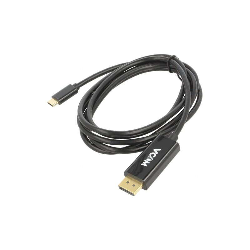 Adaptor USB 3.1 DisplayPort USB C Aurit 1,8m Negru | Electronic-mag.ro | Componente Electronice