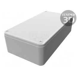 Carcasă Universală Aluminiu IP54 60mm x 112mm x 31mm | Electronic-mag.ro | Componente Electronice