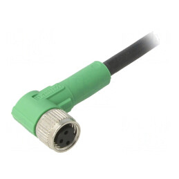Cablu de Conectare M8 3 PIN 3m Unghiular PUR 60VAC 4A | Electronic-mag.ro | Componente Electronice