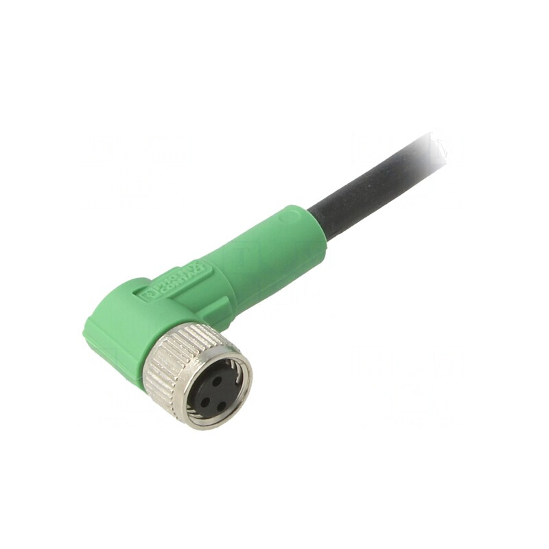 Cablu de Conectare M8 3 PIN 3m Unghiular PUR 60VAC 4A | Electronic-mag.ro | Componente Electronice