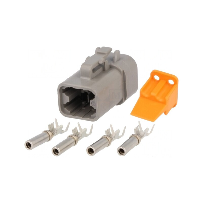 Conector cablu-cablu DTP mamă 4 pini crimpat | Electronic-mag.ro | Componente Electronice