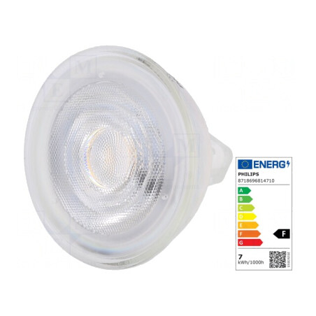 Lampă LED GU5,3 7W 2700K 621lm Alb Cald | Electronic-mag.ro | Componente Electronice