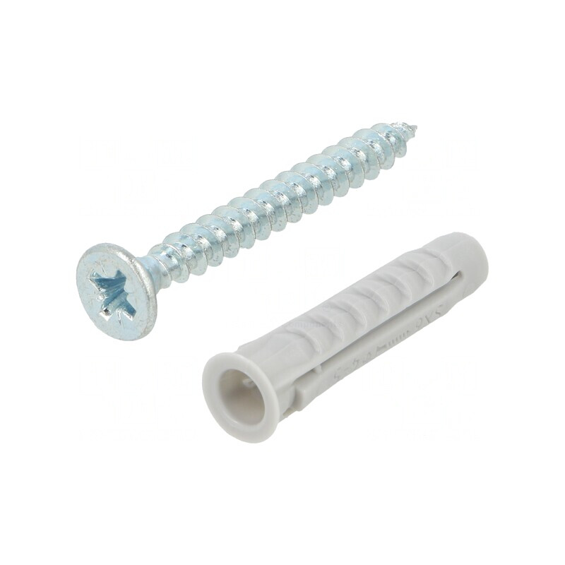 Plastic Anchor with Screw 6mm 50pcs | Electronic-mag.ro | Componente Electronice