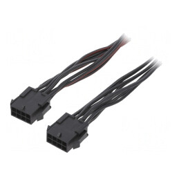 Cablu | Micro-Fit 3.0 | tată-tată | PIN: 8 | 0,6m | 4A | Izolaţie: PVC | KABX-8PMM-L600