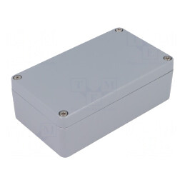 Carcasă universală aluminiu gri IP65 64x110x37mm | Electronic-mag.ro | Componente Electronice