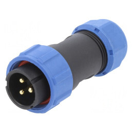 Conector Circular 3 PIN 3A IP67 500V pe Cablu