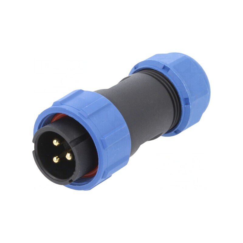 Conector Circular 3 PIN 3A IP67 500V pe Cablu | Electronic-mag.ro | Componente Electronice