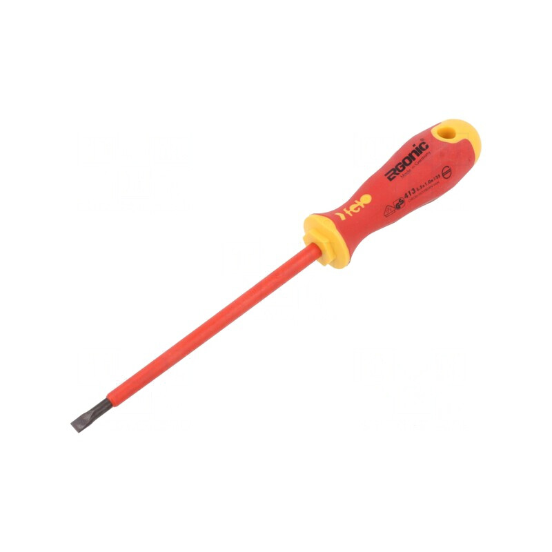Şurubelniţă Izolată Plată 5,5x1,0mm ERGONIC | Electronic-mag.ro | Componente Electronice