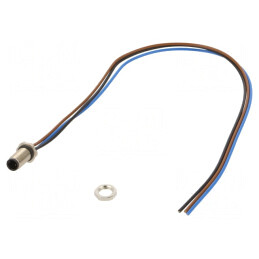 Conector M5 3-Pin Tată Aurit Neecranat IP67 | Electronic-mag.ro | Componente Electronice