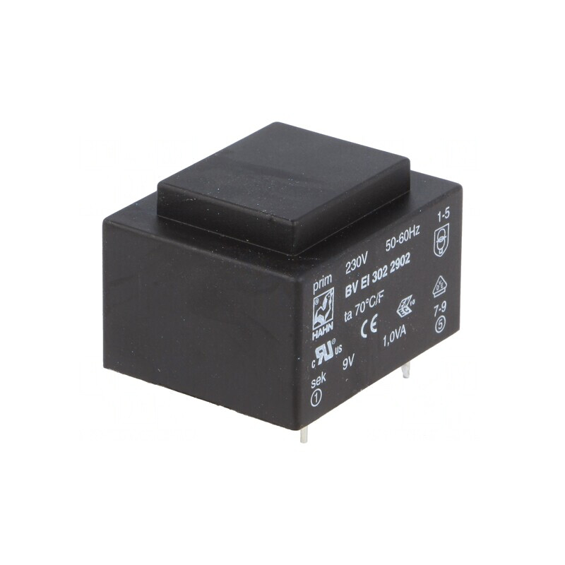 Transformator încapsulat 1VA 230V 9V PCB | Electronic-mag.ro | Componente Electronice Transformator încapsulat 1VA 230V 9V PCB | Electronic-mag.ro | Componente Electronice