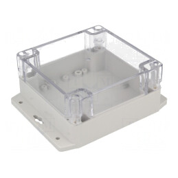 Carcasă Universală 120x120x60mm cu Lame de Fixare | Electronic-mag.ro | Componente Electronice