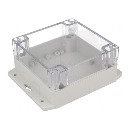 Carcasă Universală 120x120x60mm cu Lame de Fixare | Electronic-mag.ro | Componente Electronice