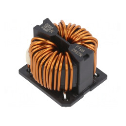 Inductor bobinat 6,3mH 11,1mΩ THT