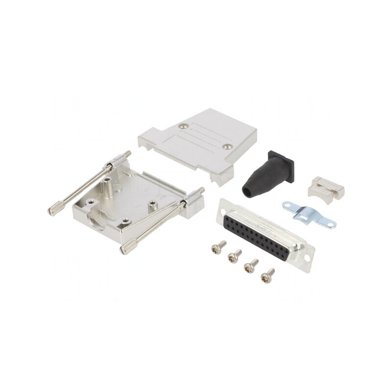 Conector D-Sub 25 pini mamă lipire pe cablu gold flash | Electronic-mag.ro | Componente Electronice Conector D-Sub 25 pini mamă lipire pe cablu gold flash | Electronic-mag.ro | Componente Electronice