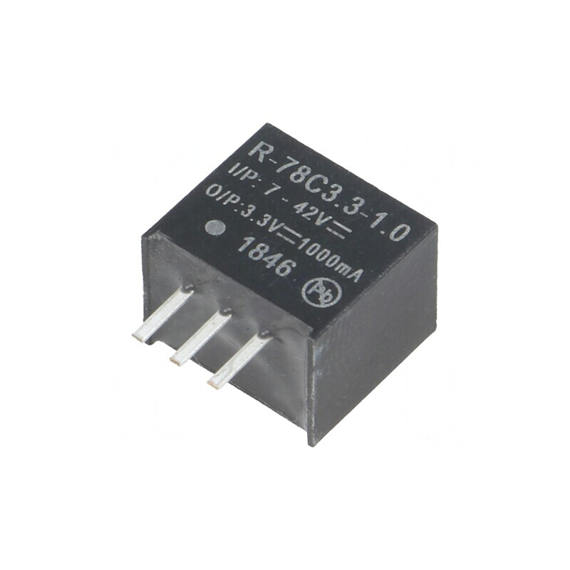 Convertor DC/DC 3.3W 7-42V la 3.3V 1A SIP3 | Electronic-mag.ro | Componente Electronice