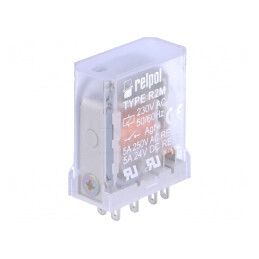 Releu Electromagnetic DPDT 230VAC 10A | Electronic-mag.ro | Componente Electronice