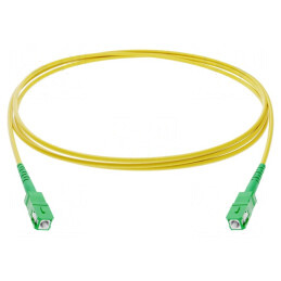 Patch Cord Fibra Optica SC/APC 20m Galben