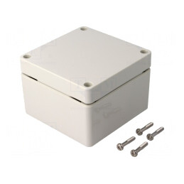 Carcasă universală ABS gri 90x90x60mm | Electronic-mag.ro | Componente Electronice