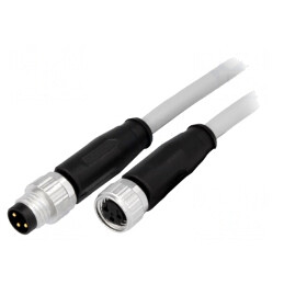 Cablu Senzori Automatizări M8-M8 3 PIN Tată-Mamă | Electronic-mag.ro | Componente Electronice