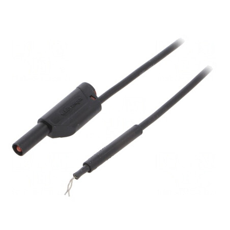 Cablu de măsurare 19A cu mufă banană 4 mm | Electronic-mag.ro | Componente Electronice