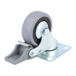 Roată de transport 50mm cu placă de montare | Electronic-mag.ro | Componente Electronice