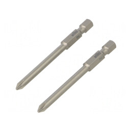 Capăt de şurubelniţă Phillips PH1 70mm 2 buc. | Electronic-mag.ro | Componente Electronice