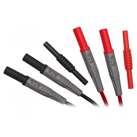 Cabluri de măsurare 10A 1m izolate | Electronic-mag.ro | Componente Electronice