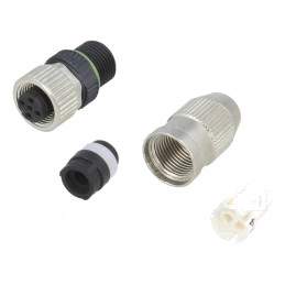 Mufă M12 4 PIN Mamă pe Cablu IDC | Electronic-mag.ro | Componente Electronice