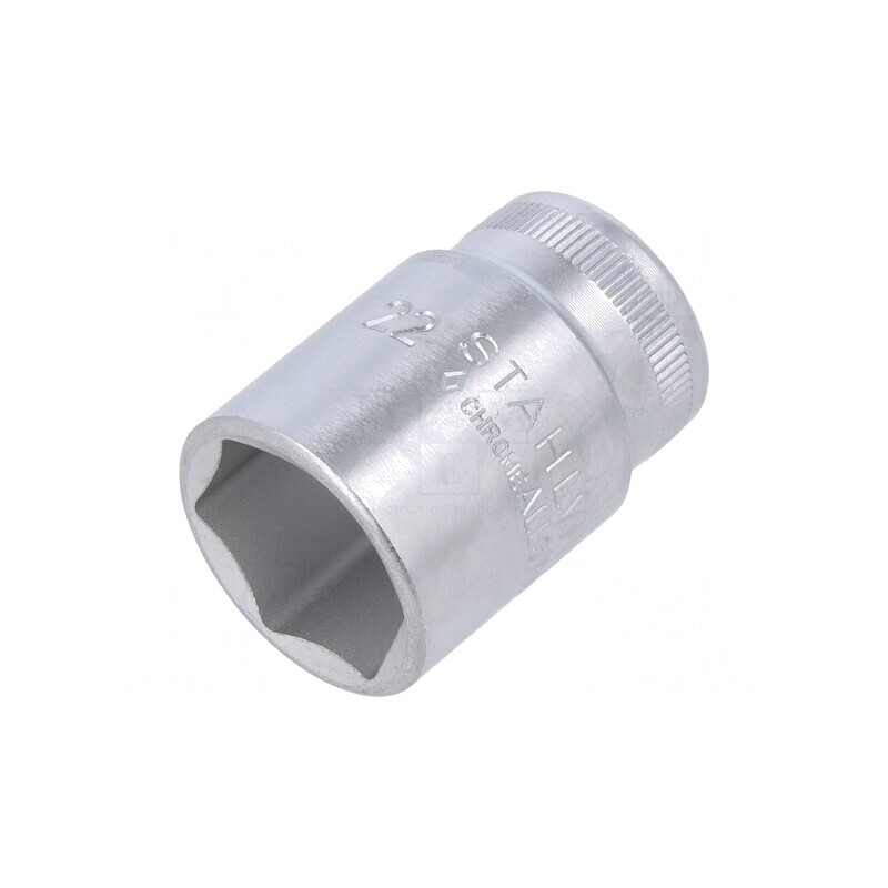 Cheie tubulară hexagonală 22mm 1/2" scurtă oțel cromat | Electronic-mag.ro | Componente Electronice