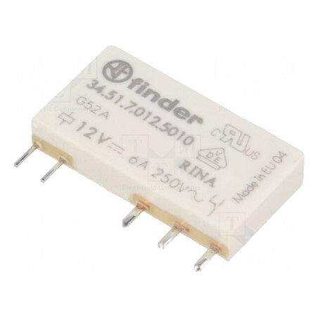 Releu Electromagnetic SPDT 12VDC 6A | Electronic-mag.ro | Componente Electronice